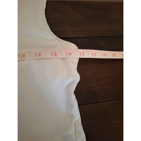 Danskin Now Womens Tank Top White Size Large Active Athleisure - Picture 5 of 6